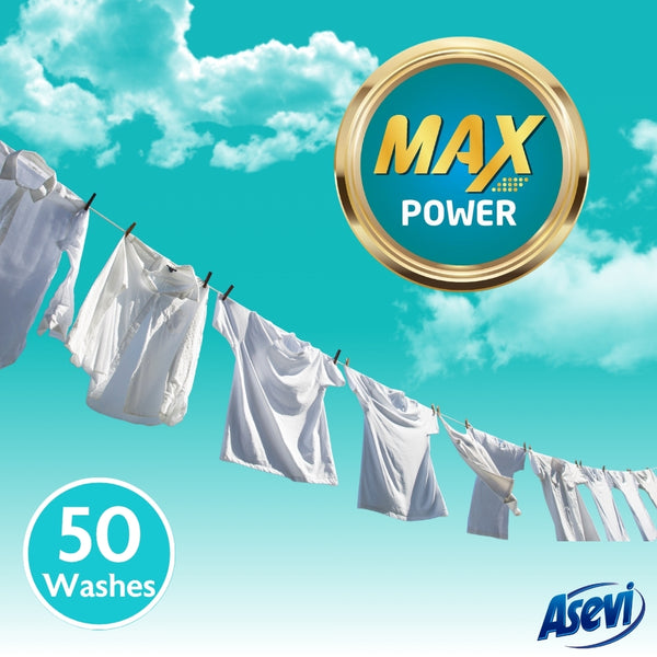Asevi Max Power Detergent | Hypoallergenic | 50 Washes