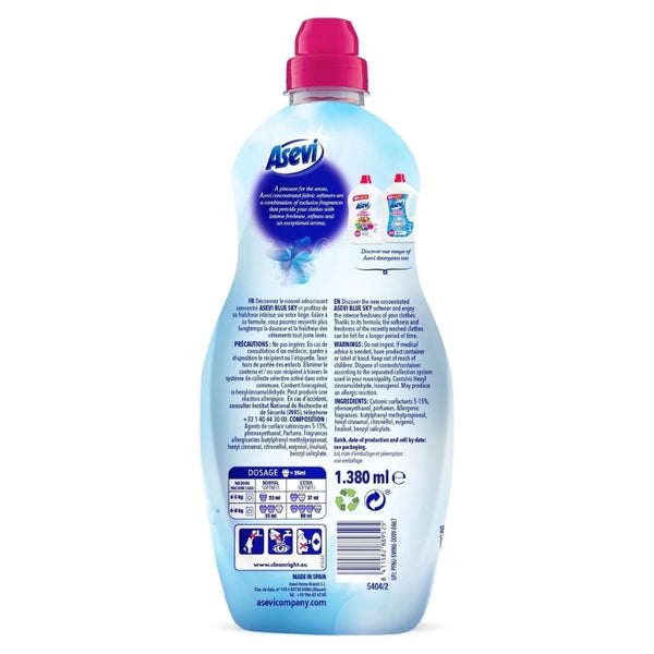 Asevi Blue Fabric Conditioner | 60 Washes
