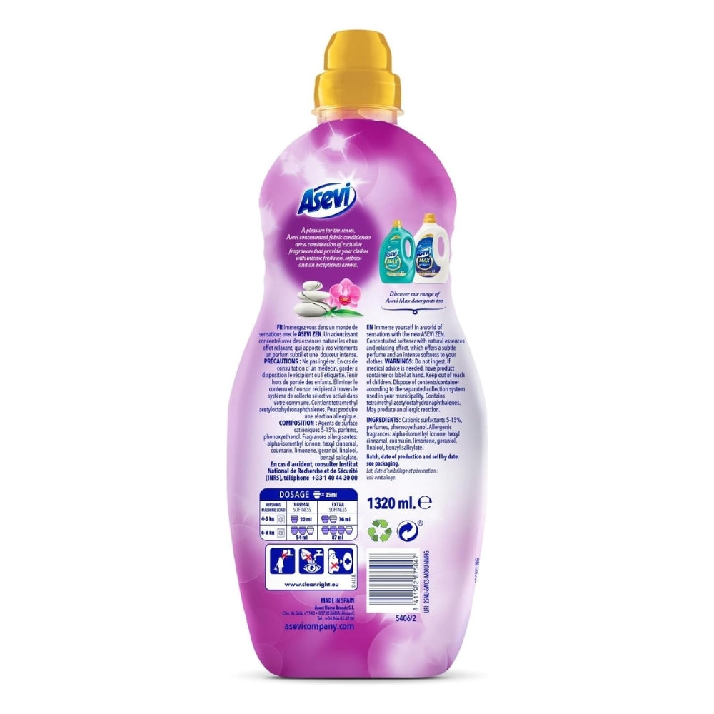 Asevi Fab Soft Zen Fabric Softener | 60 Washes