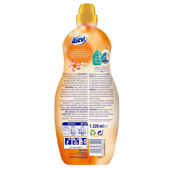 Asevi Sensations Fab Soft Energy Fabric Conditioner | 60 Washes