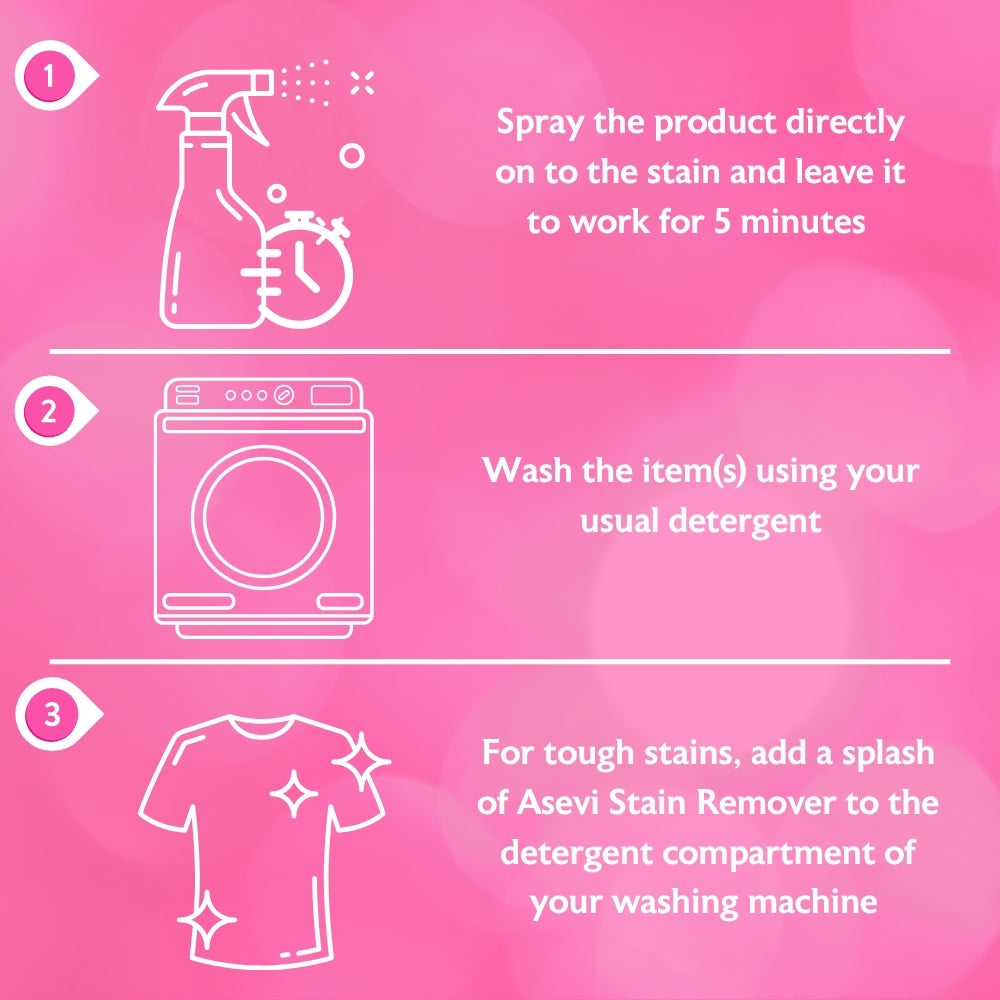 Asevi Dual-Action Stain Remover Spray | 720ml