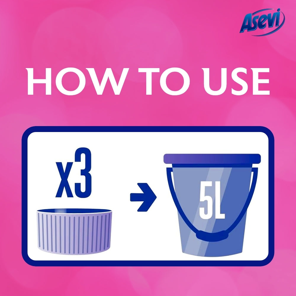 Asevi Floor Cleaner Mio | Concentrated Formula & Intense Fragrance | 1L