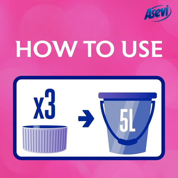 Asevi Floor Cleaner Mio | Concentrated Formula & Intense Fragrance | 1L