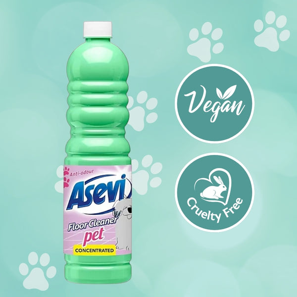 Asevi Pet-Safe Floor Cleaner | Odor Neutralizing Formula | 1L
