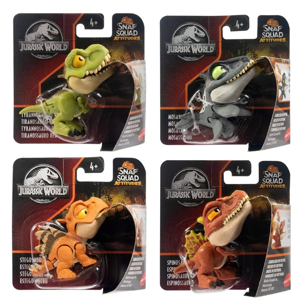 Jurassic World Snap Squad Attitudes Collectible Dinosaur Figures