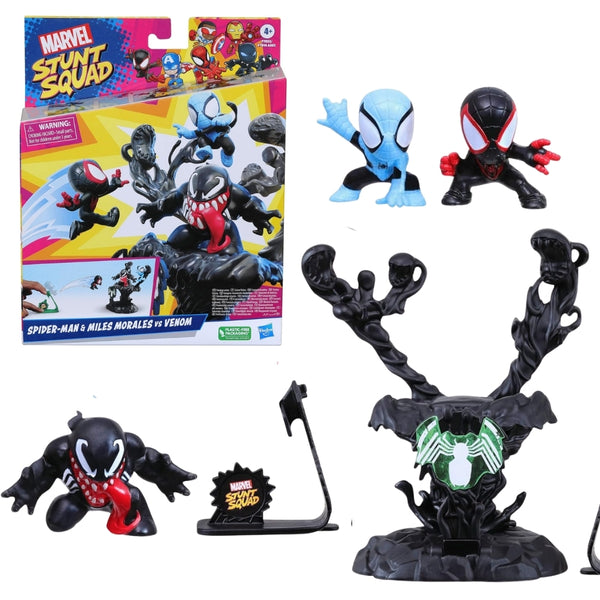 Marvel Stunt Squad Heroes vs Villains Toy Set 