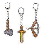 minecraft metal keychains 