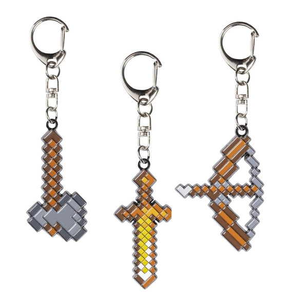 minecraft metal keychains 