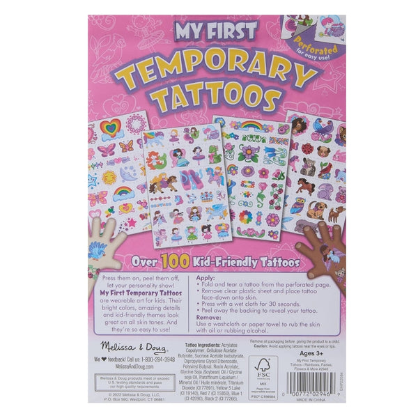 melissa  doug my first temporary tattoos  pk60 