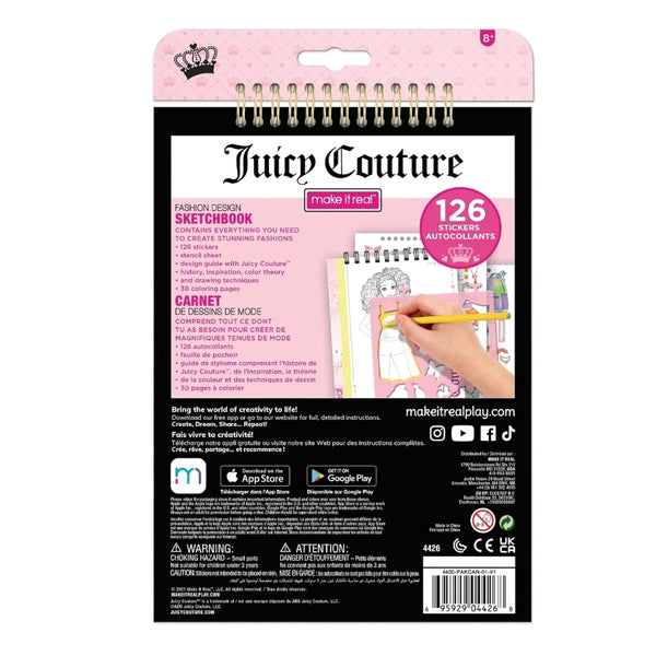 juicy couture fashion design sketchbook 