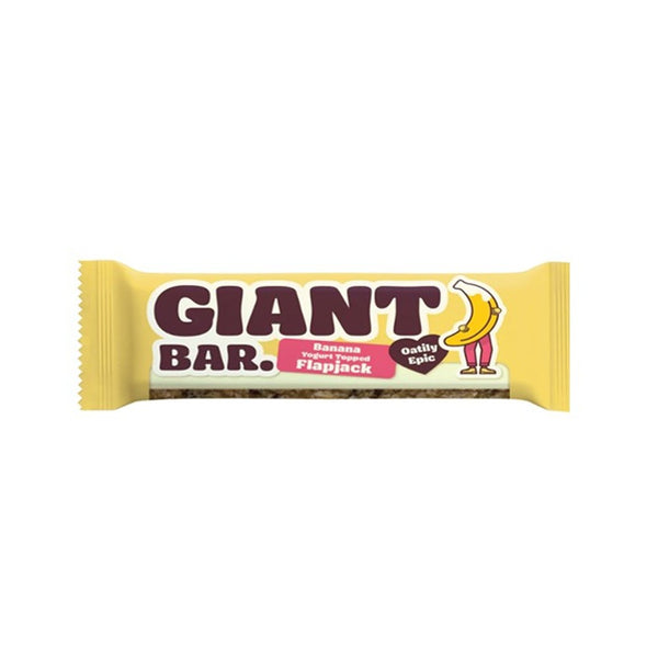 Giant Bar Banana Yoghurt-Topped Flapjack | 100g, Chewy Base, Layered Texture