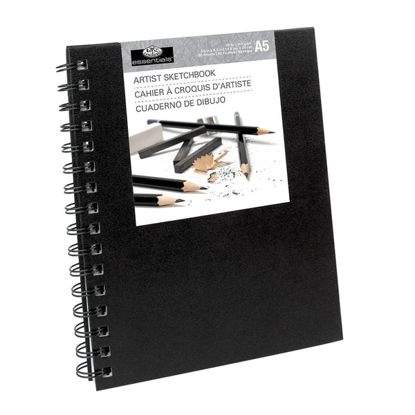 Royal & Langnickel 5.5 x 8.5 Spiral Sketchbook | 80 Sheets, 110 g/m², Lie-Flat