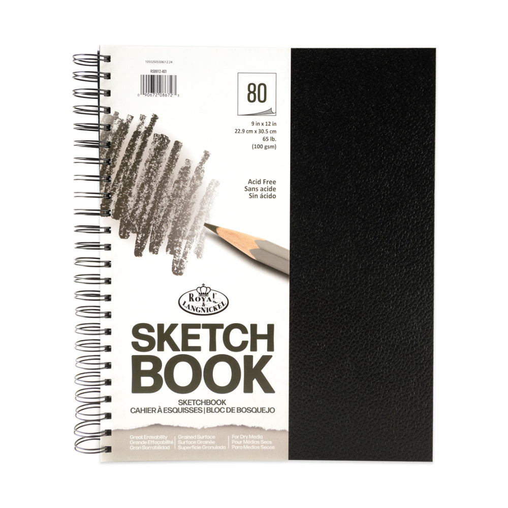 Royal & Langnickel Spiral Bound Sketchbook Art Pad | 9 x 12in