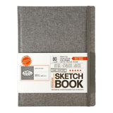 Royal & Langnickel Grey Fabric Cover HB Sketchbook | 8.5 x 11