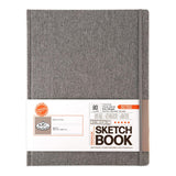 Royal & Langnickel Grey Fabric Hardback Sketchbook | 11 x 14