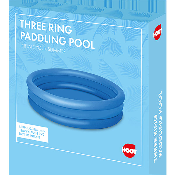 Hoot Three Ring Blue Paddling Pool | Blue, Three Ring Design
