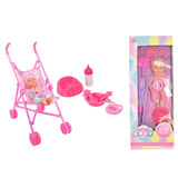 lullaby baby large baby doll  stroller playset 