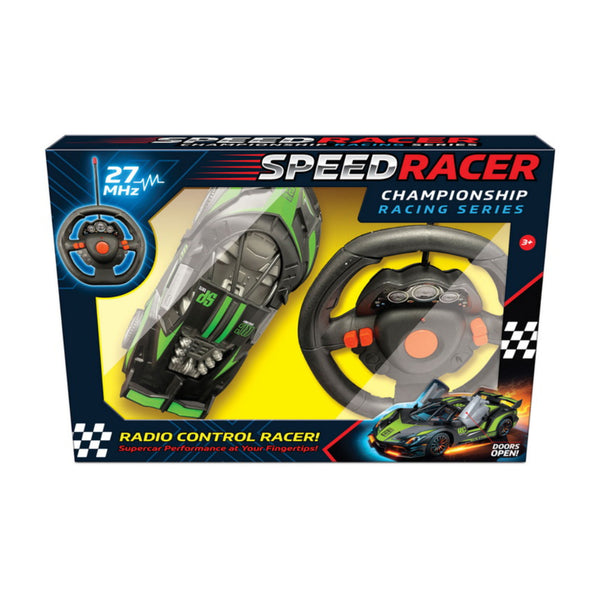 Speed Racer Remote Control Racing Car - 27 MHz, Black and Green
