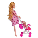 lifestyle dolls expectant mum with pram  baby set 