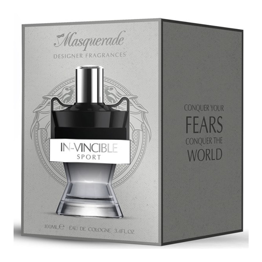 Masquerade In-Vincible Sport Men's Fragrance | Fresh Scent, 100ml