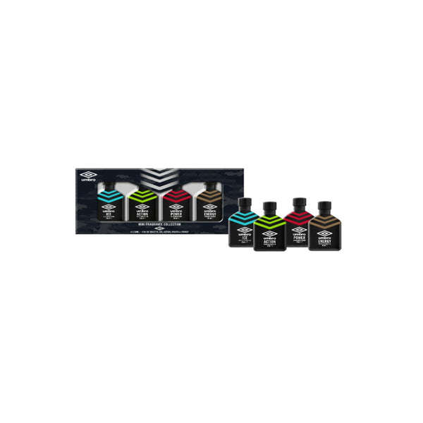 Umbro Sport Mini Eau de Toilette Set | Ice, Action, Power, Energy, 30ml Each