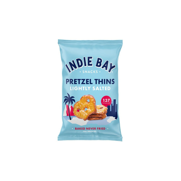 Indie Bay Pretzel Thins Lightly Salted | 35g, Baked, 137 kcal per portion