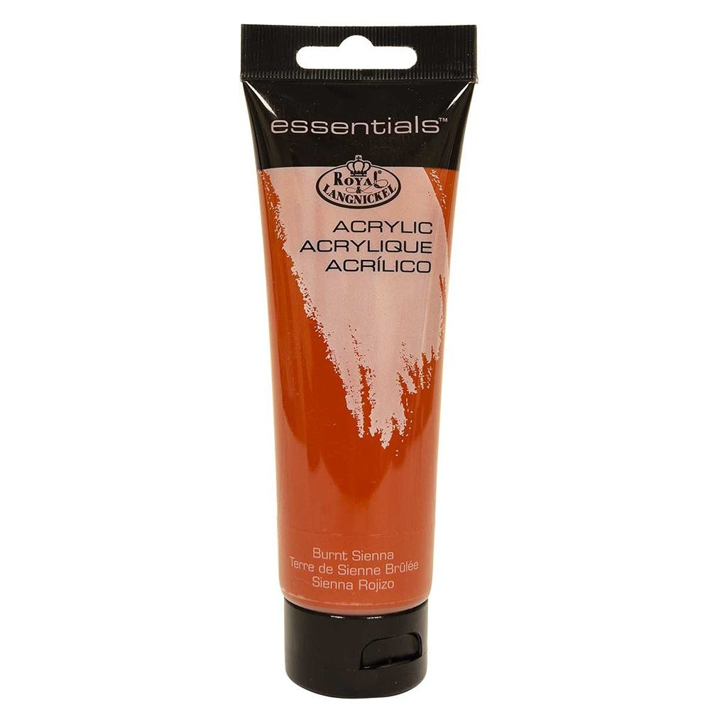 Royal & Langnickel 120ml Acrylic Paint Burnt Sienna | Opaque, Quick-Drying