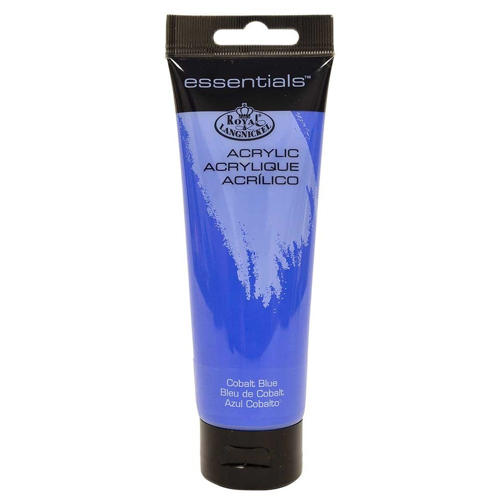 Royal & Langnickel Cobalt Blue Acrylic Paint 120ml | Flip-Top Cap, EN/FR/ES