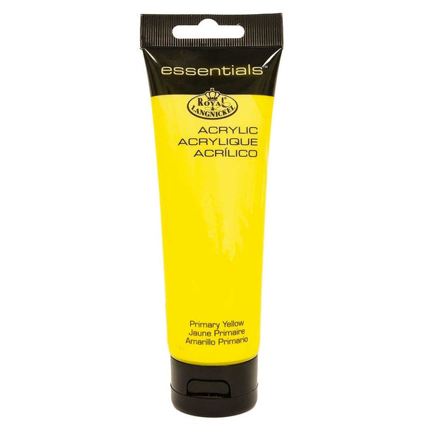 Royal & Langnickel 120ml Primary Yellow Acrylic Paint | Water-Based, Fast Drying