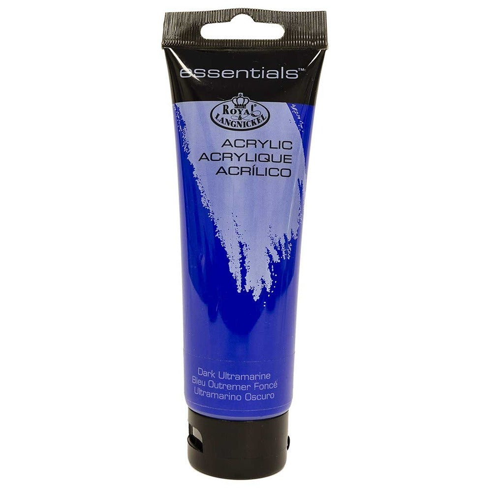 Royal & Langnickel 120ml Dark Ultramarine Acrylic Paint | Opaque, Quick Drying