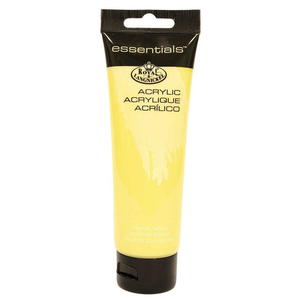 Royal & Langnickel 120ml Naples Yellow Acrylic Paint | Fast-Drying, High Opacity