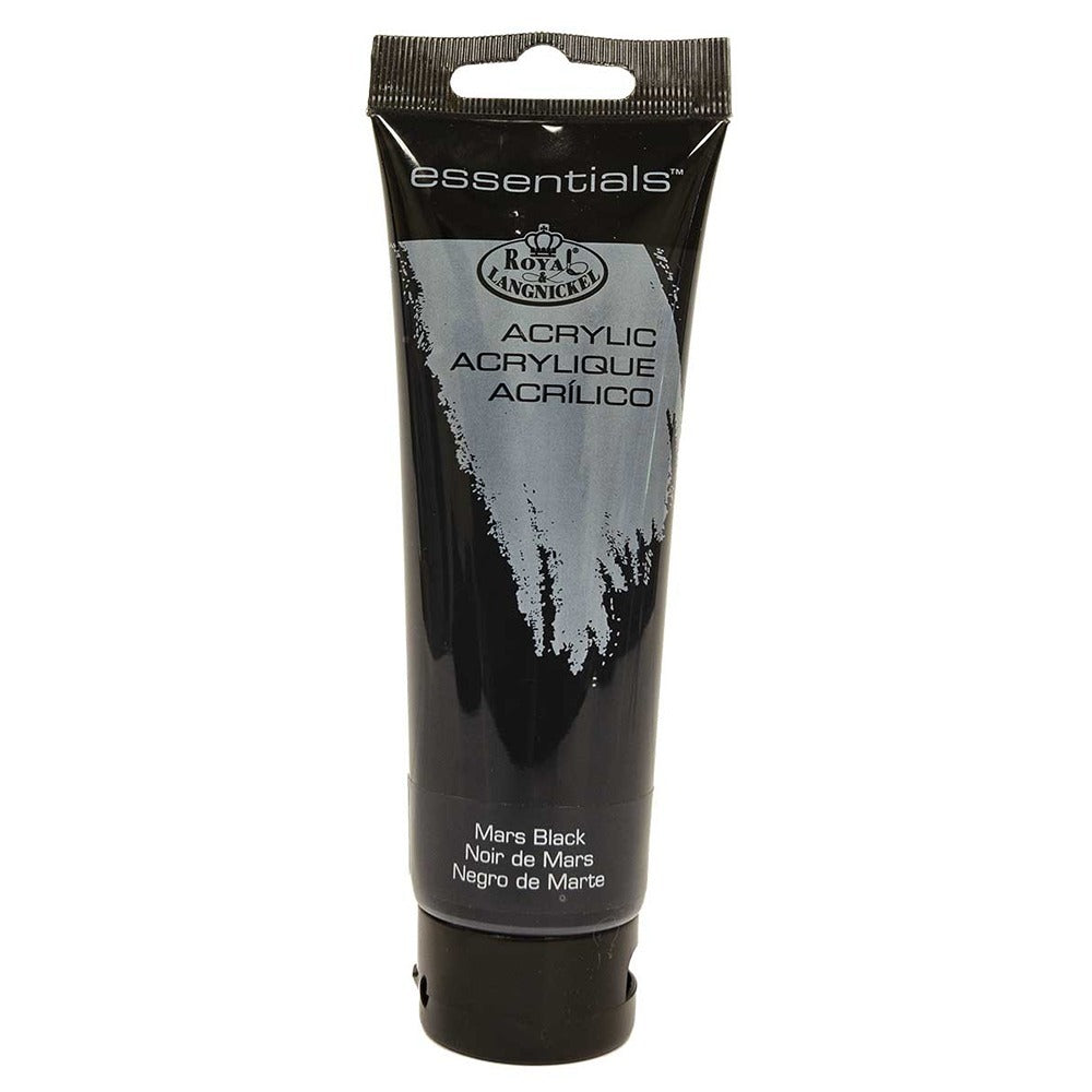 Royal & Langnickel 120ml Mars Black Acrylic Paint | Opaque, Quick-Drying