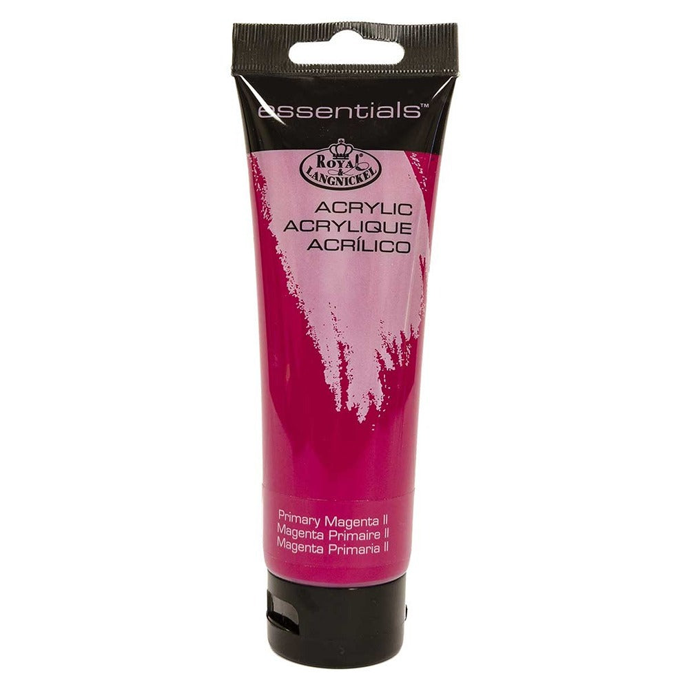 Royal & Langnickel 120ml Magenta Acrylic Paint | High-Pigment, Fast-Drying Tube