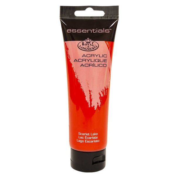 Royal & Langnickel 120ml Acrylic Paint Scarlet Lake | Quick-Drying, High Pigment