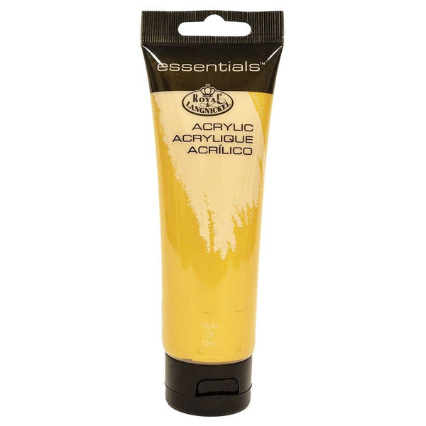 Royal & Langnickel 120ml Gold Acrylic Paint | Metallic, High Pigmentation