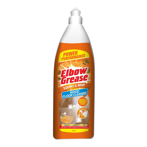 Elbow Grease Wood Floor Cleaner Ready to Use | Orange, 1 Litre