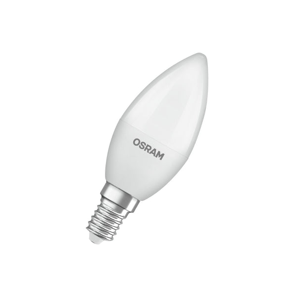 Osram Frosted LED Candle Bulb | E14, 60W Equivalent, Warm White