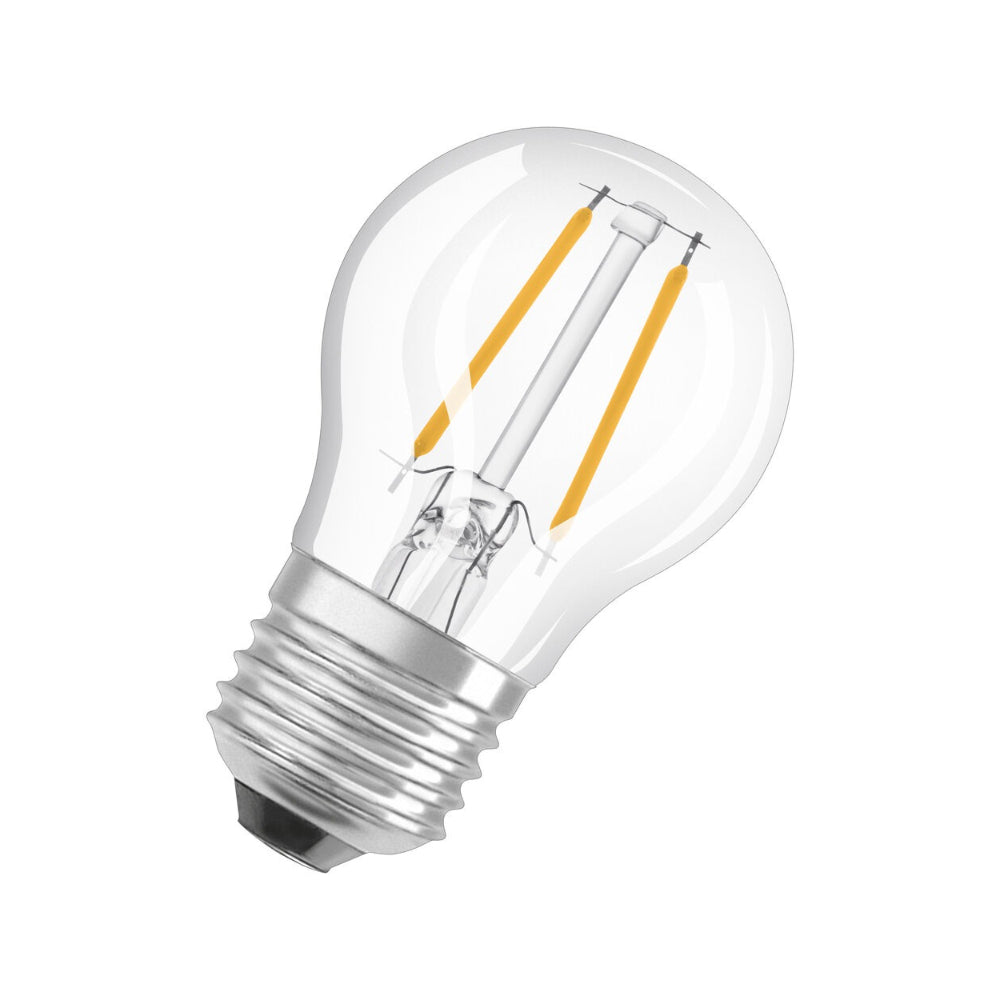 Osram Golf Ball LED Filament Bulb | E27, Clear, 4W = 40W, Warm White
