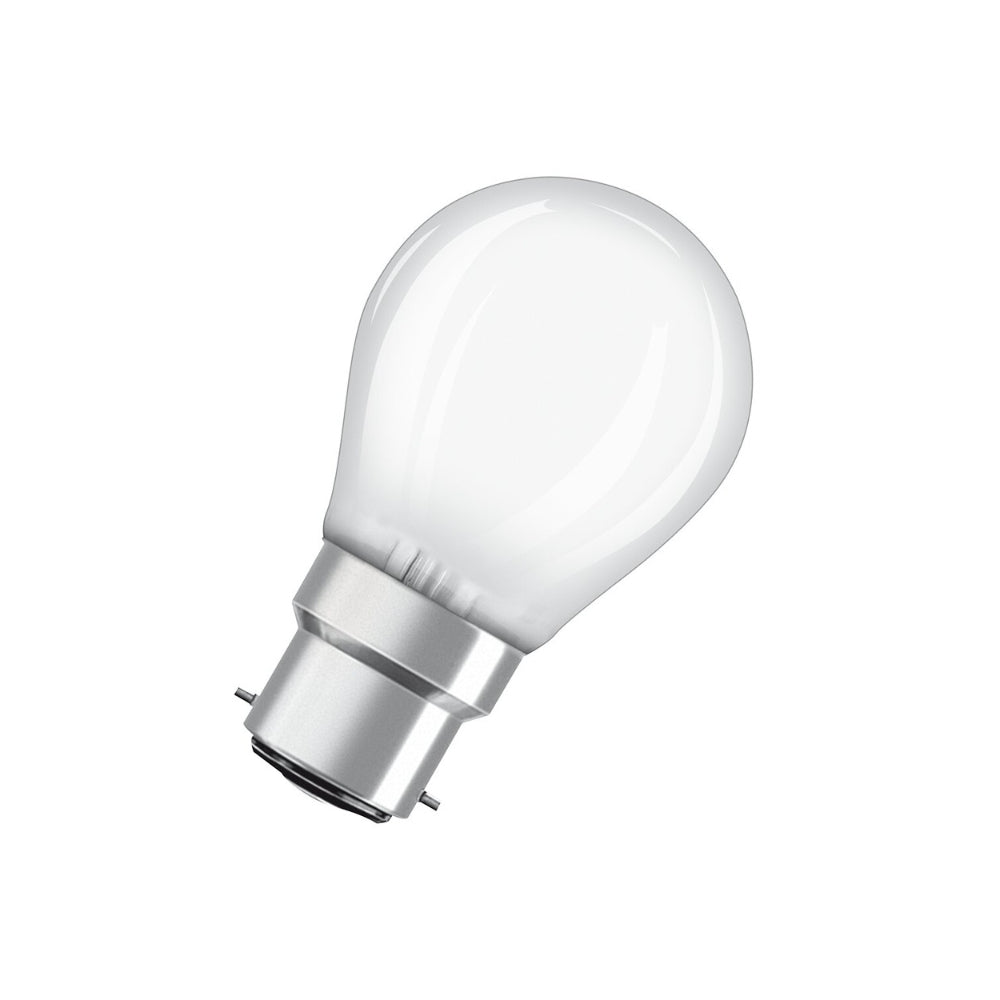 Osram Golf Ball LED Bulb | B22d, 4W = 40W, Warm White, 470lm