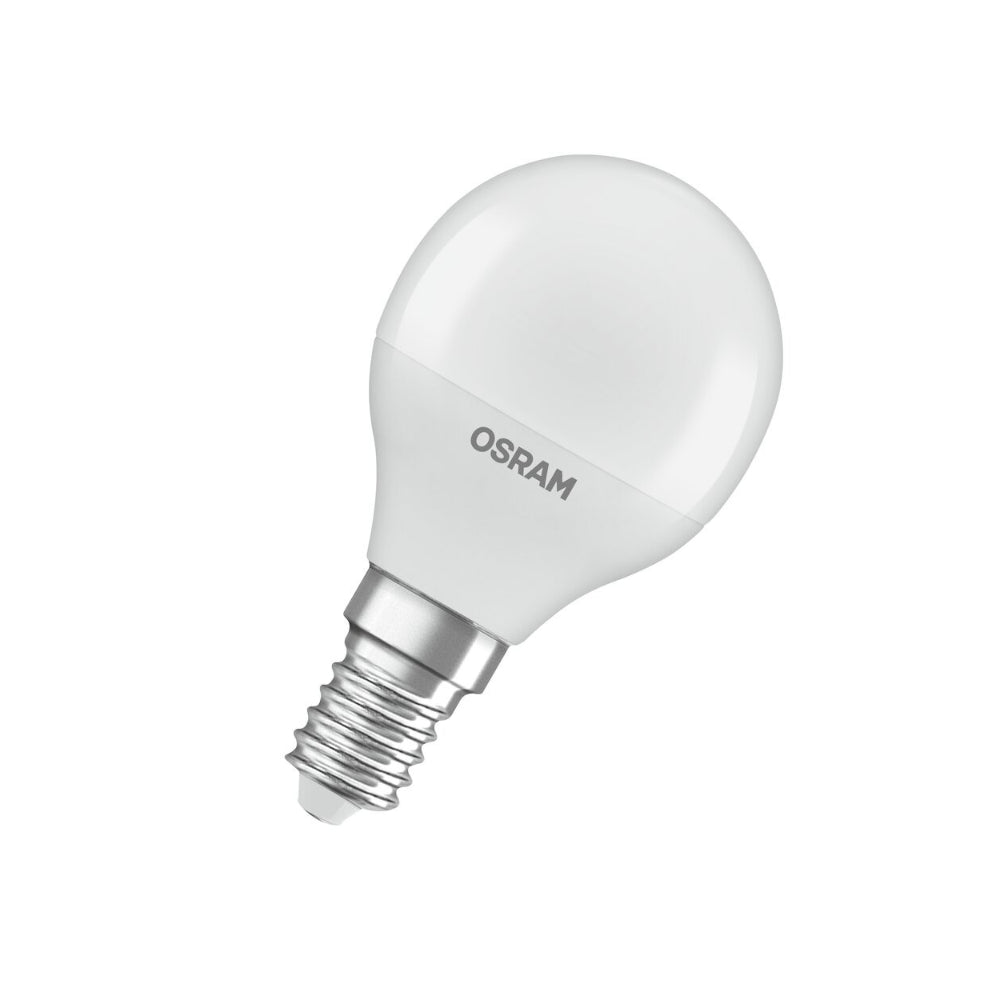Osram Frosted Golf Ball LED Bulb | E14, 4.9W, Warm White, 470lm