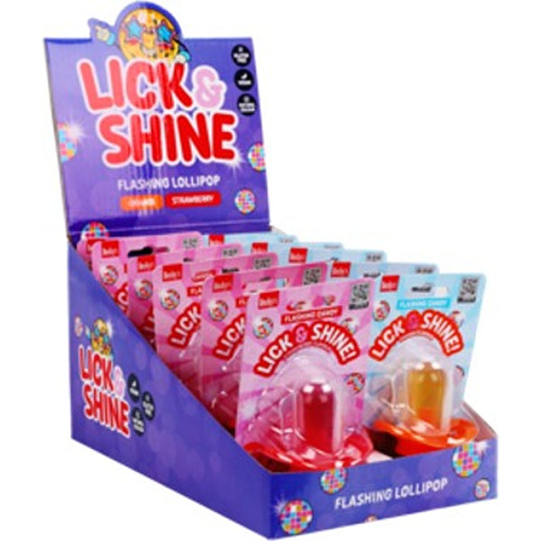 Lick & Shine Dummy Flashing Lollipop - Novelty Sweet