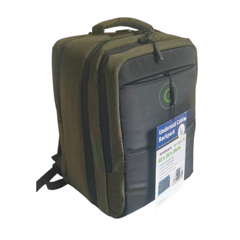Underseat Cabin Backpack Green  | 40 x 30 x 20cm