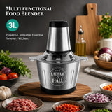 Latham & Hall Electric Multi Food Blender - Stainless Steel Bowl, Black