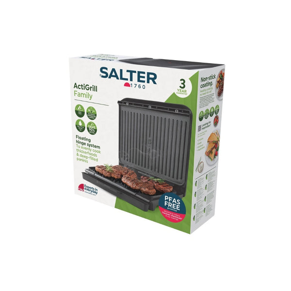 Salter ActiGrill Family Health Grill | PFAS Free, Non-Stick, Floating Hinge