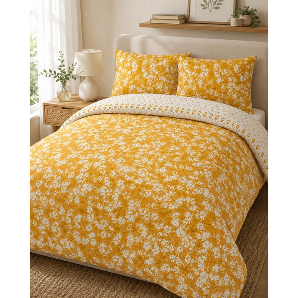 Mustard Yellow Super King Duvet Set