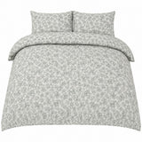 Maz Green Ditsy Floral Duvet Cover Set | Double, Matching Pillowcases