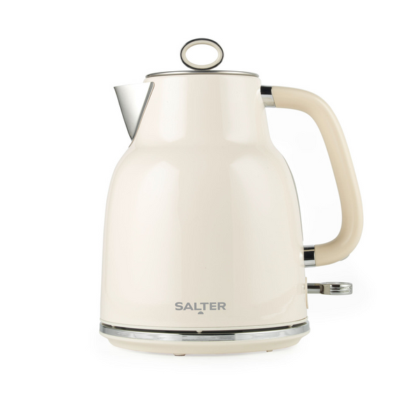 Salter Retro Rapid Boil Kettle - Cream | Cream Finish, Retro Handle