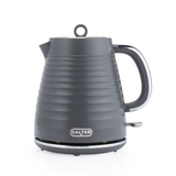 Salter Ripple Texture 3kW Electric Kettle | Grey, Cordless, 360° Base