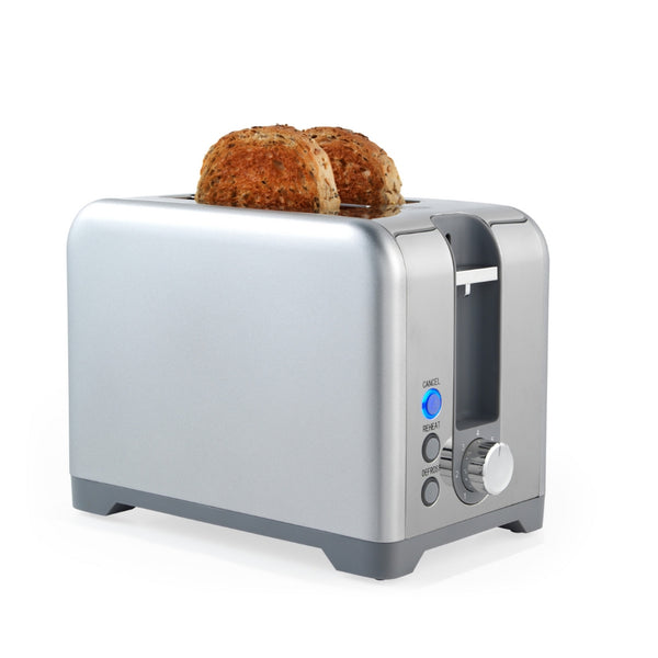Salter Aspen 2 Slice Toaster with Defrost and Reheat | Silver