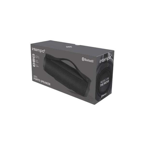 Intempo Aria Forte Portable Speaker | Black, Rechargeable Battery
